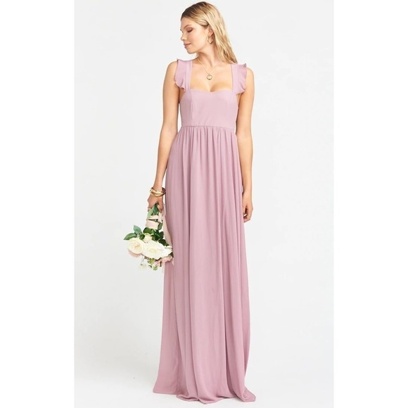 Show Me Your Mumu June Maxi Dress Antique Rose Chiffon S - Picture 1 of 3